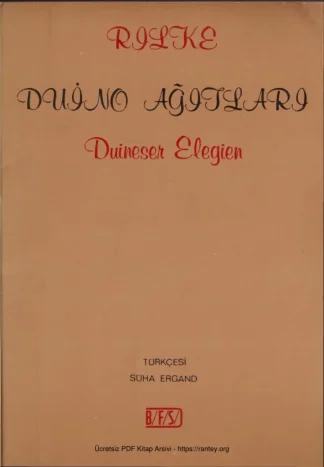 Rilke Duino Ağıtları BFS Yayınları kitap kapağı