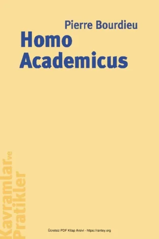Homo Academicus İstanbul Bilgi Üniversitesi Yayınları kitap kapağı