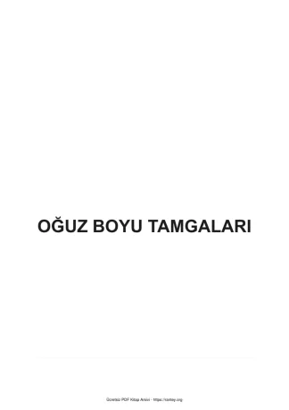 Oğuz Boyu Tamgaları
