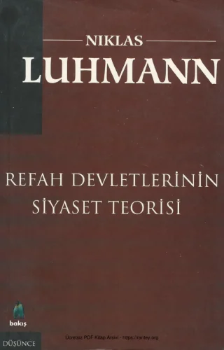 Refah Devletinin Siyaset Teorisi Bakış Yayınları kitap kapağı