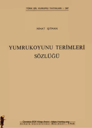 Yumrukoyunu Terimleri Sözlüğü TDK Yayınları kitap kapağı