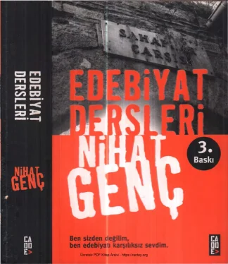 Edebiyat Dersleri Cadde Yayınları kitap kapağı
