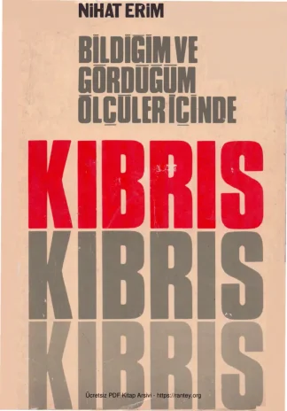 Bildiğim Gördüğüm Ölçüler İçinde Kıbrıs kitap kapağı