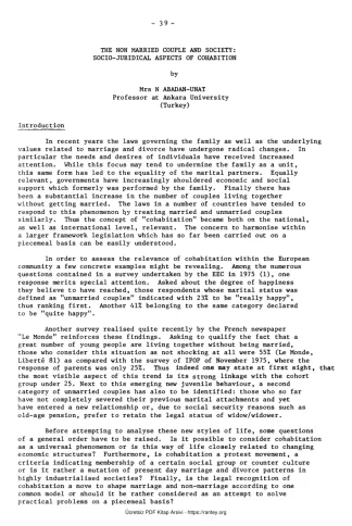 Unat The Non Married Couple and Society Socio Juridical Aspects of Cohabition kitap kapağı