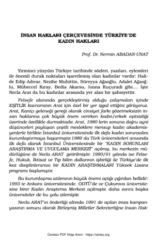 Armağan Beta Yayınları Nermin Abadan Unat