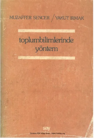 Yakut Irmak Toplum bilimlerinde Yöntem Say Yayınları