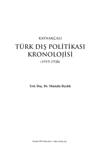 Kaynakçalı Türk Dış Politikası Kronolojisi kitap kapağı