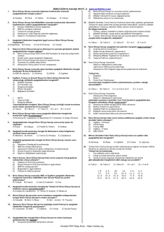 Savaşı Testi 2