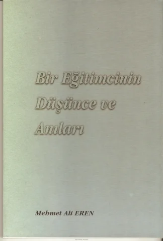 Eren Bir Eğitimcinin Düşünce ve Anıları I kitap kapağı