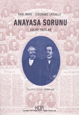Ferdinand Lassalle Anayasa Sorunu Seçme Yazılar kitap kapağı