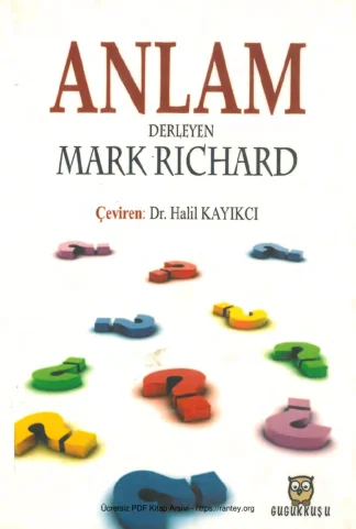 Anlam kitap kapağı