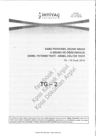 İhtiyac 2014 TG 2 GyGk