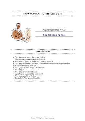 İlm i Sima Yüz Okuma Sanatı