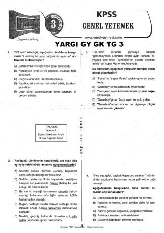 Yargı 2018 Tg3 GyGk