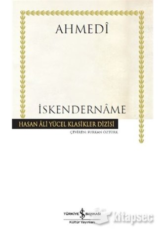 İskendername Ahmedi Hasan Ali Yücel Klasikleri kitap kapağı