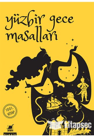 Yüzbir Gece Masalları Ciltli kitap kapağı