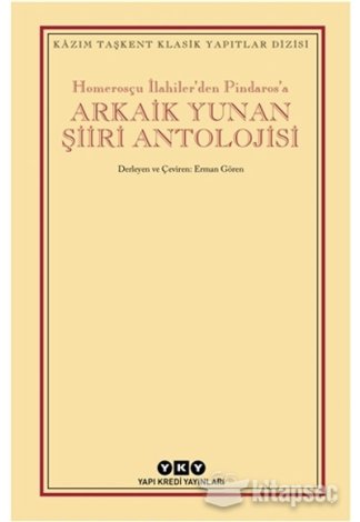 Arkaik Yunan Şiiri Antolojisi kitap kapağı
