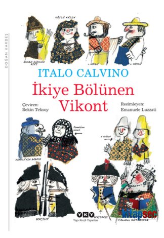 İkiye Bölünen Vikont kitap kapağı