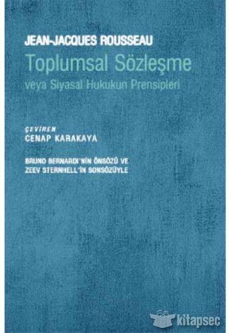 Toplumsal Sözleşme veya Siyasal Hukukun Prensipleri İletişim Yayınevi