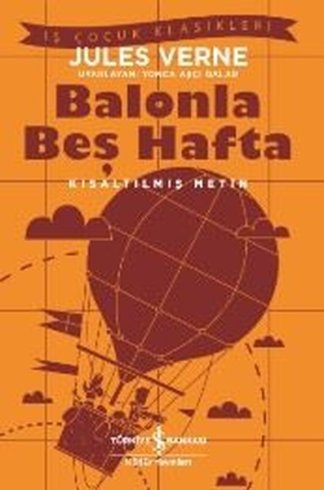 Balonla Beş Hafta-Kısaltılmış Metin kitap kapağı