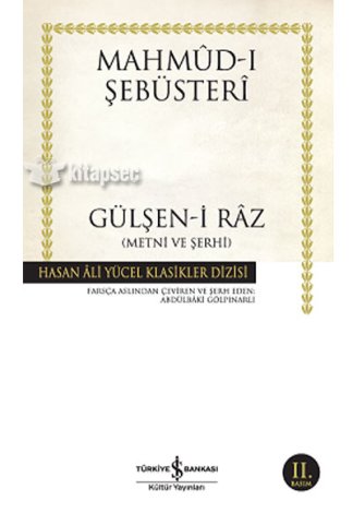 Gülşeni Raz Metni ve Şerhi Hasan Ali Yücel Klasikleri kitap kapağı