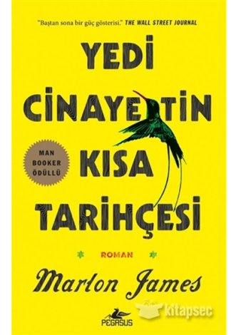 Yedi Cinayetin Kısa Tarihçesi Marlon James kitap kapağı