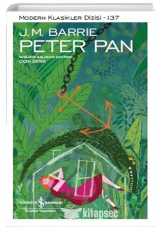 Peter Pan J.M.Barrie kitap kapağı