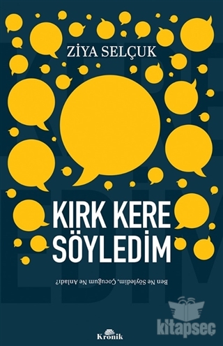 Kırk Kere Söyledim kitap kapağı