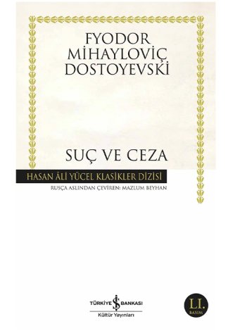 Suç ve Ceza Fyodor Mihailoviç Hasan Ali Yücel Klasikleri kitap kapağı
