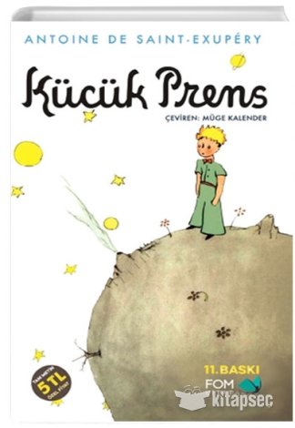 Küçük Prens Antoine de Saint-Exupery kitap kapağı