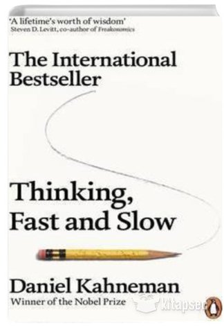 Thinking Fast and Slow Daniel Kahneman kitap kapağı