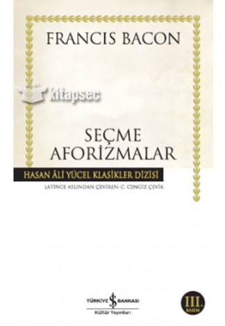 Seçme Aforizmalar kitap kapağı