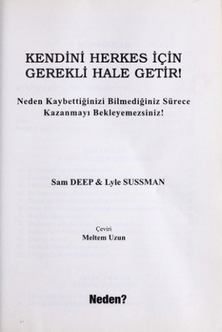 Kendini herkes ic ʹin gerekli hale getir