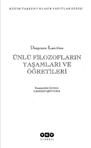 Ünlü Filozofların Yas̈amları ve Öğretileri