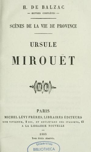 Ursule Mirouet